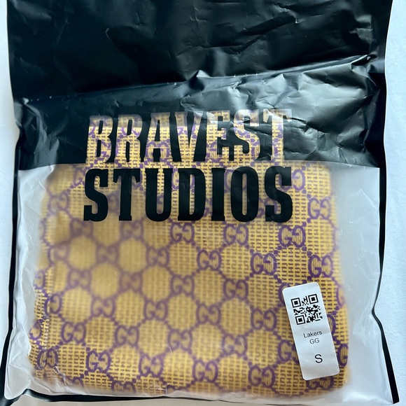NWT Bravest Studios Lakers GG shorts size small (28-30)